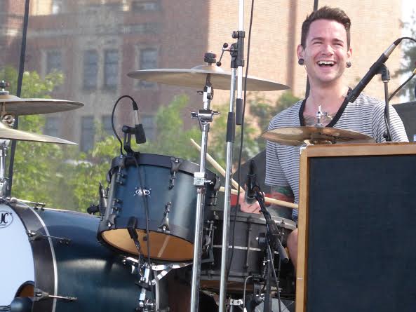 Real Friends drummer Brian Blake At riot Fest