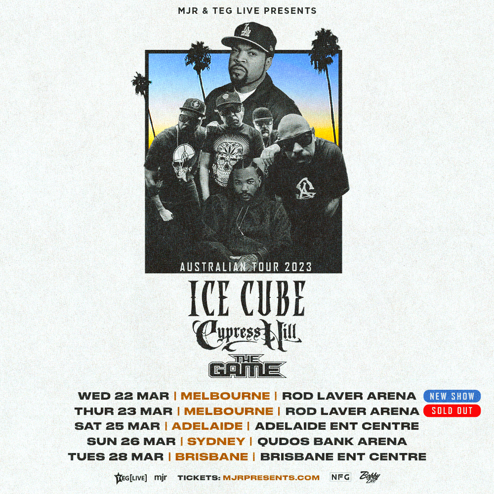 ICE CUBE 2023 Australian tour scenezine